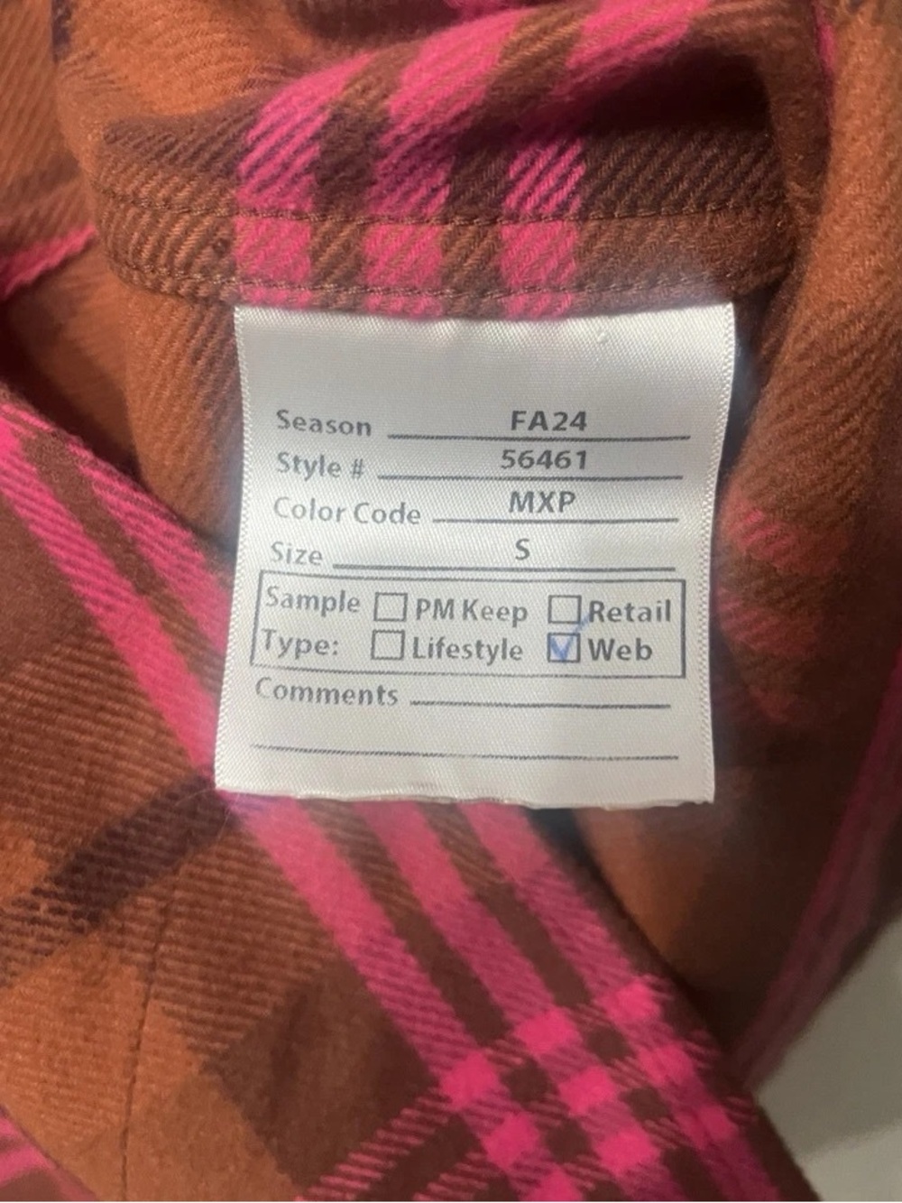 Duluth Trading Co Brown & Pink Plaid Button-Up Shirt - Picture 4 of 5